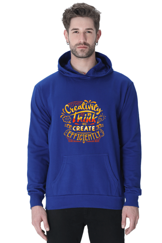 Creativity is Think to Create Efficiently Men Hoodie Sweatshirt