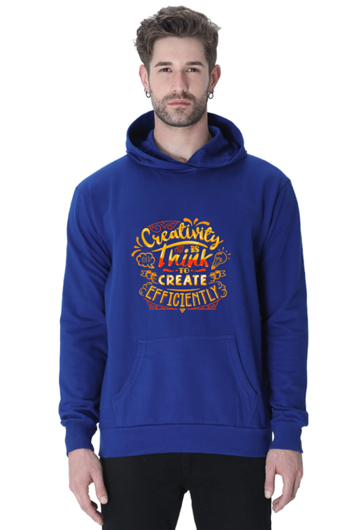 Creativity is Think to Create Efficiently Men Hoodie Sweatshirt