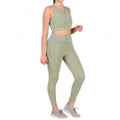 Snuggle Spot Women's Polyester Solid Ankle length High Waisted Tights (Sea Green)