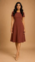 Liver Casual One Piece Dress Knee Length for Women