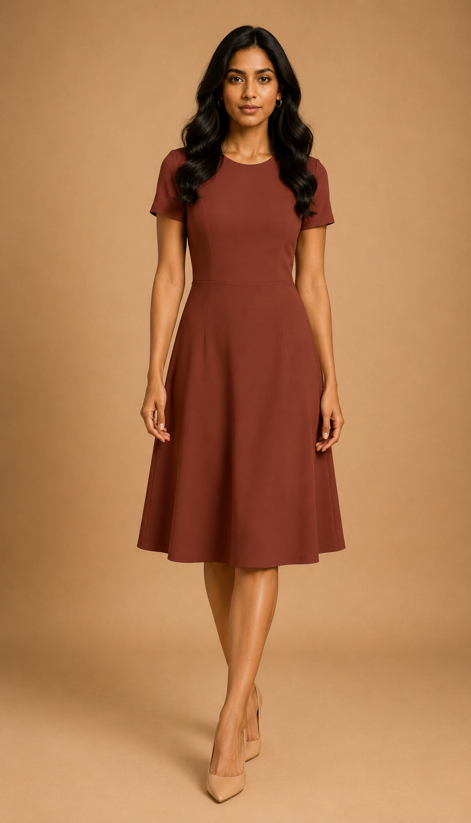 Liver Casual One Piece Dress Knee Length for Women