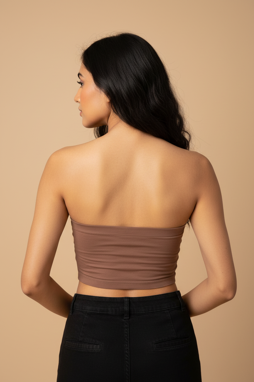 Snuggle Spot Chestnut Women’s Tube Top | Bandeau Top – Stylish, Stretchable & All Season Ready
