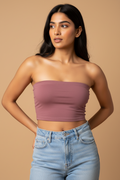 Snuggle Spot Quinacridone Magenta Women’s Tube Top | Bandeau Top – Stylish, Stretchable & All Season Ready
