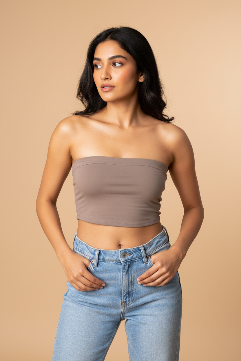 Snuggle Spot Rocket Metallic Women’s Tube Top | Bandeau Top – Stylish, Stretchable & All Season Ready
