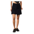 Snuggle Spot Women's Denim Washed Buttoned Skirt (Black)