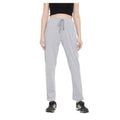 Snuggle Spot Women's Cotton Solid Elasticated Track Pants (Light Grey)