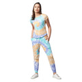 Snuggle Spot Women's Cotton Tie And Dye Short Sleeve Tracksuit (Multicolor)