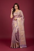 Snuggle Spot Women's Jacquard Saree With Unstitched Blouse 5.5Mtr (Multicolor)