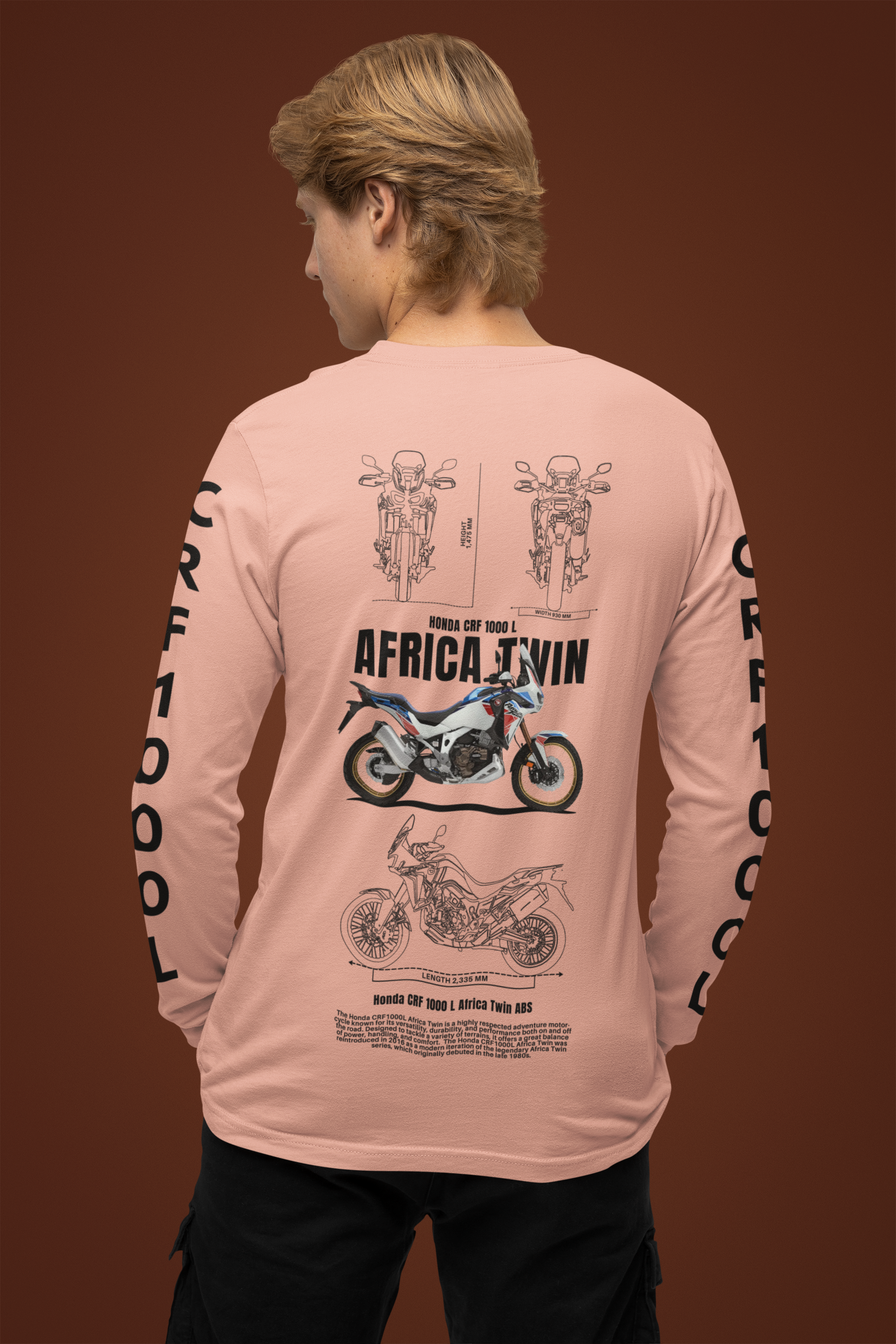 Salmon Shade Men's Bike Rider T-shirt