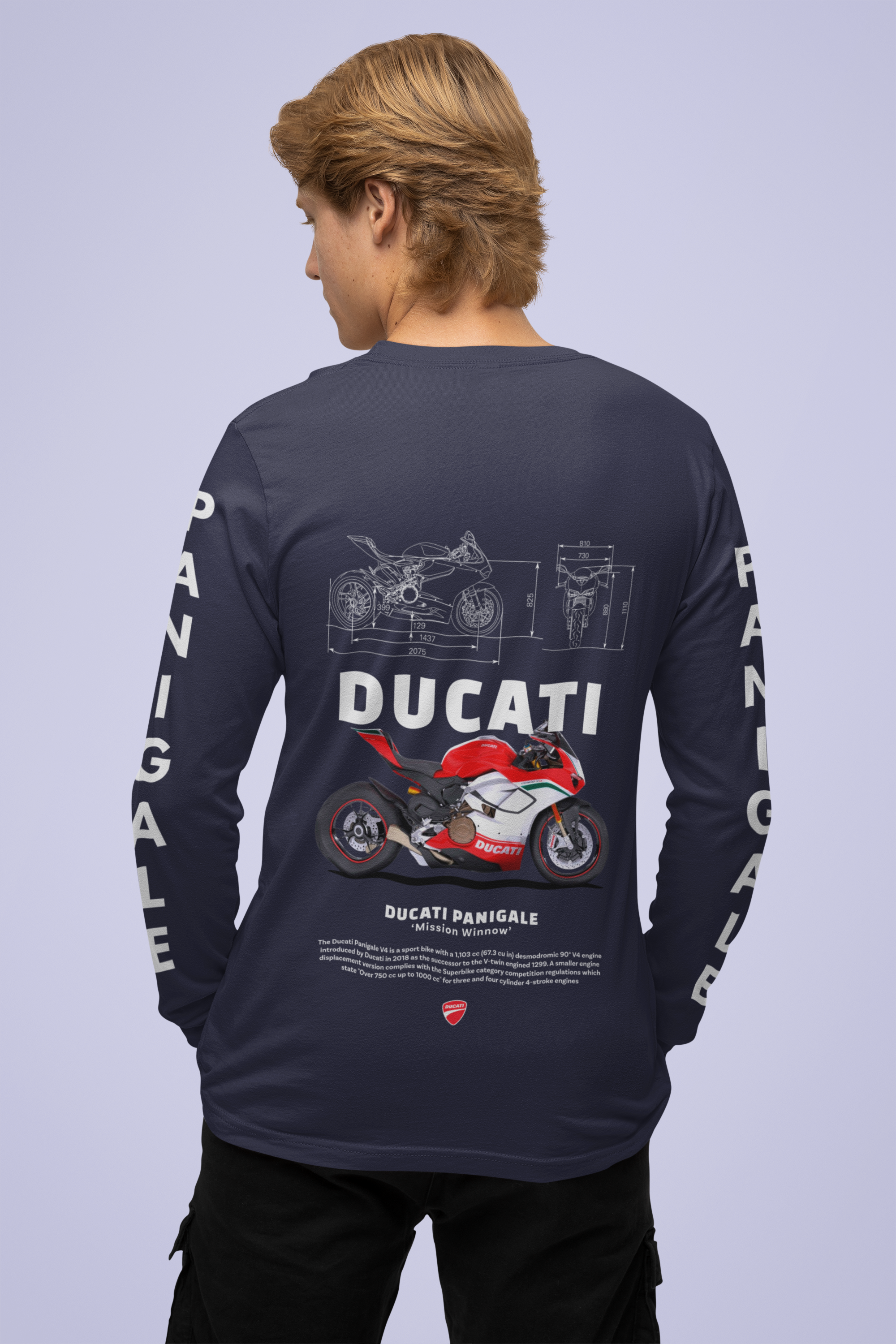 Dark Lavender Men's Bike Rider T-shirt