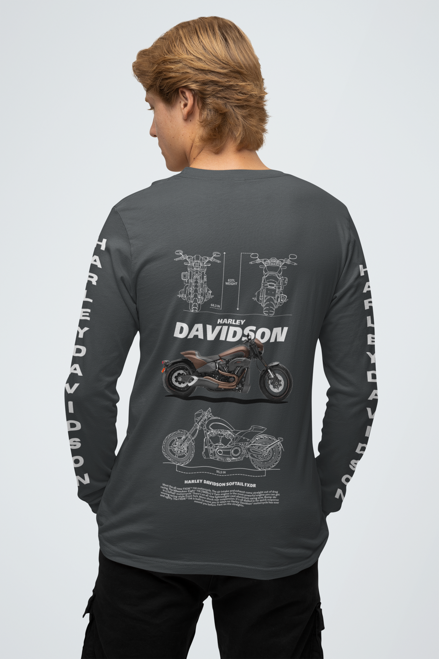 Steel Grey Men's Bike Rider T-shirt