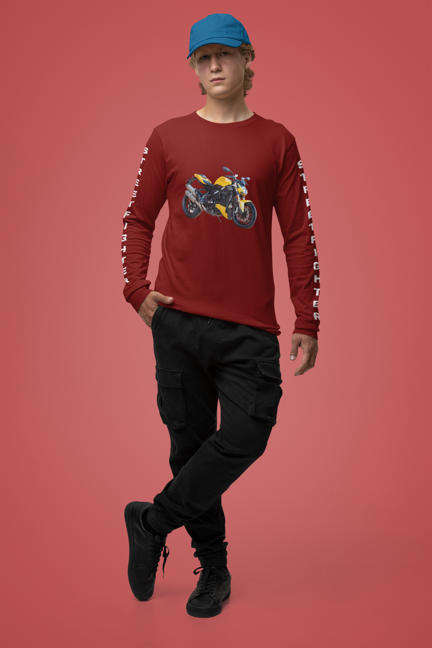 Fiery Ocean Men's Bike Rider T-shirt