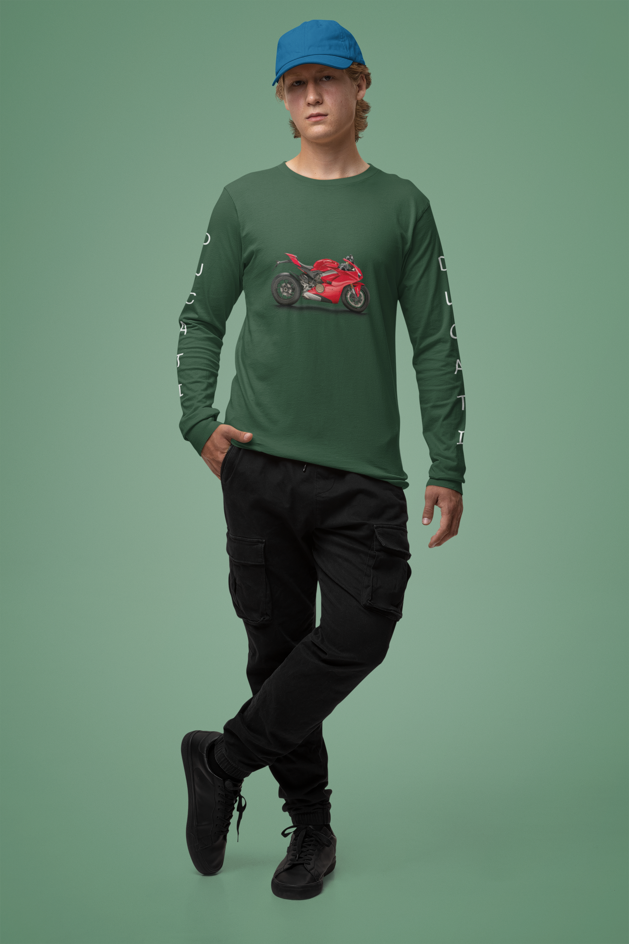 Bottle Green Men's Bike Rider T-shirt
