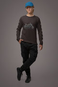 Coffee Brown Men's Bike Rider T-shirt