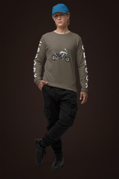 Grey Brown Men's Bike Rider T-shirt