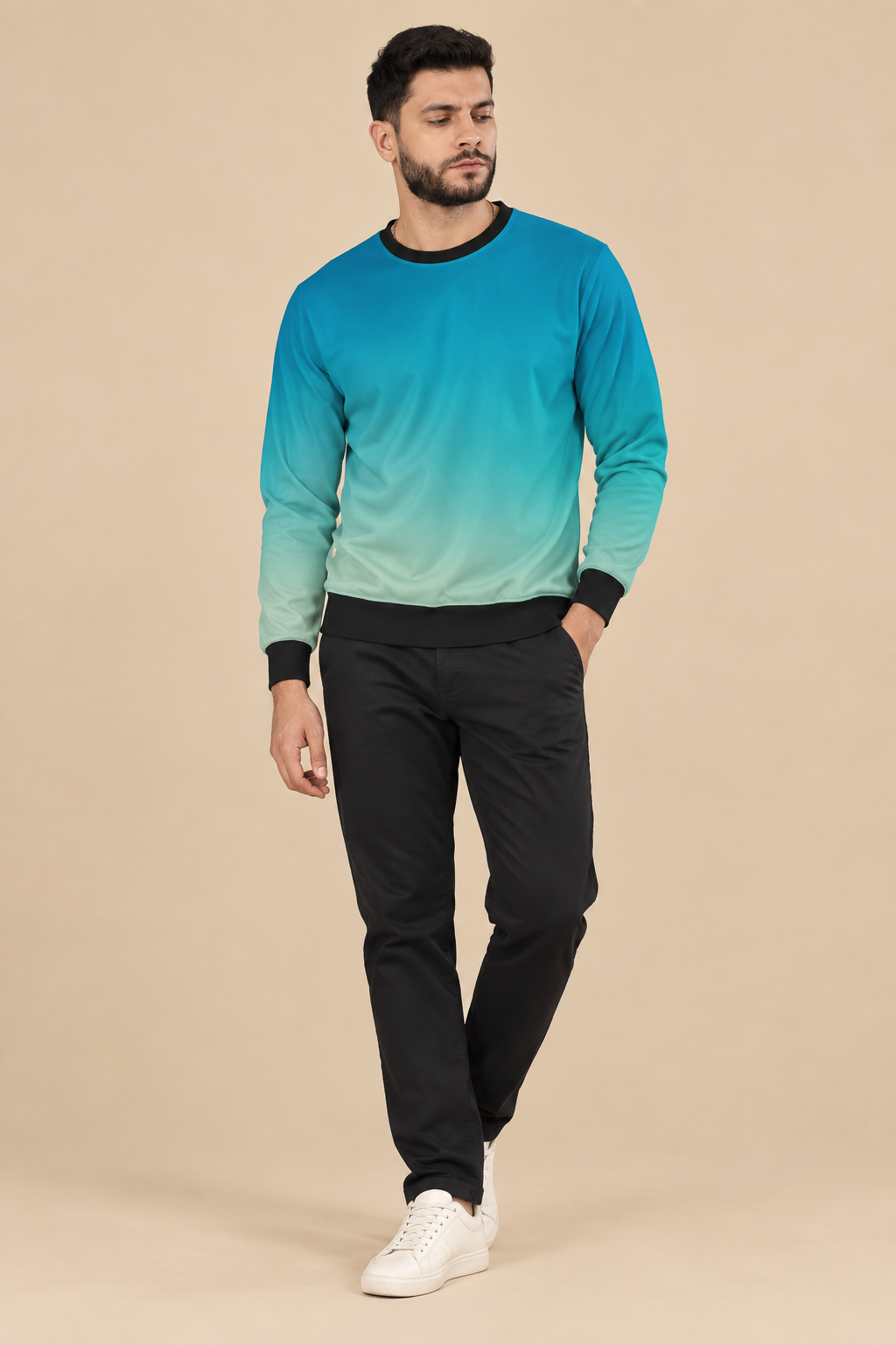 Snuggle Spot Azure Blue Unisex Sweatshirt