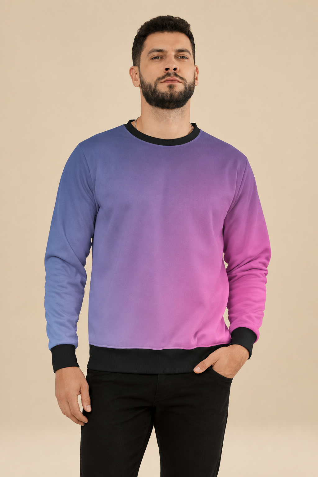 Snuggle Spot Blue Pink Unisex Sweatshirt