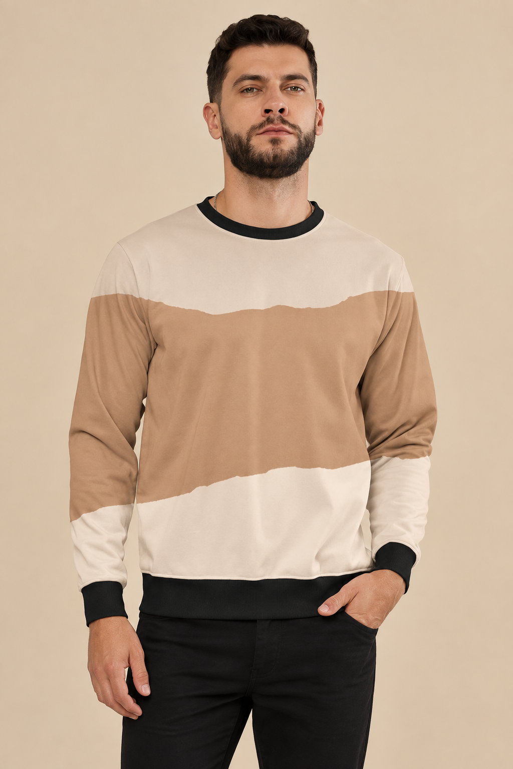 Snuggle Spot Peach Cream Unisex Sweatshirt