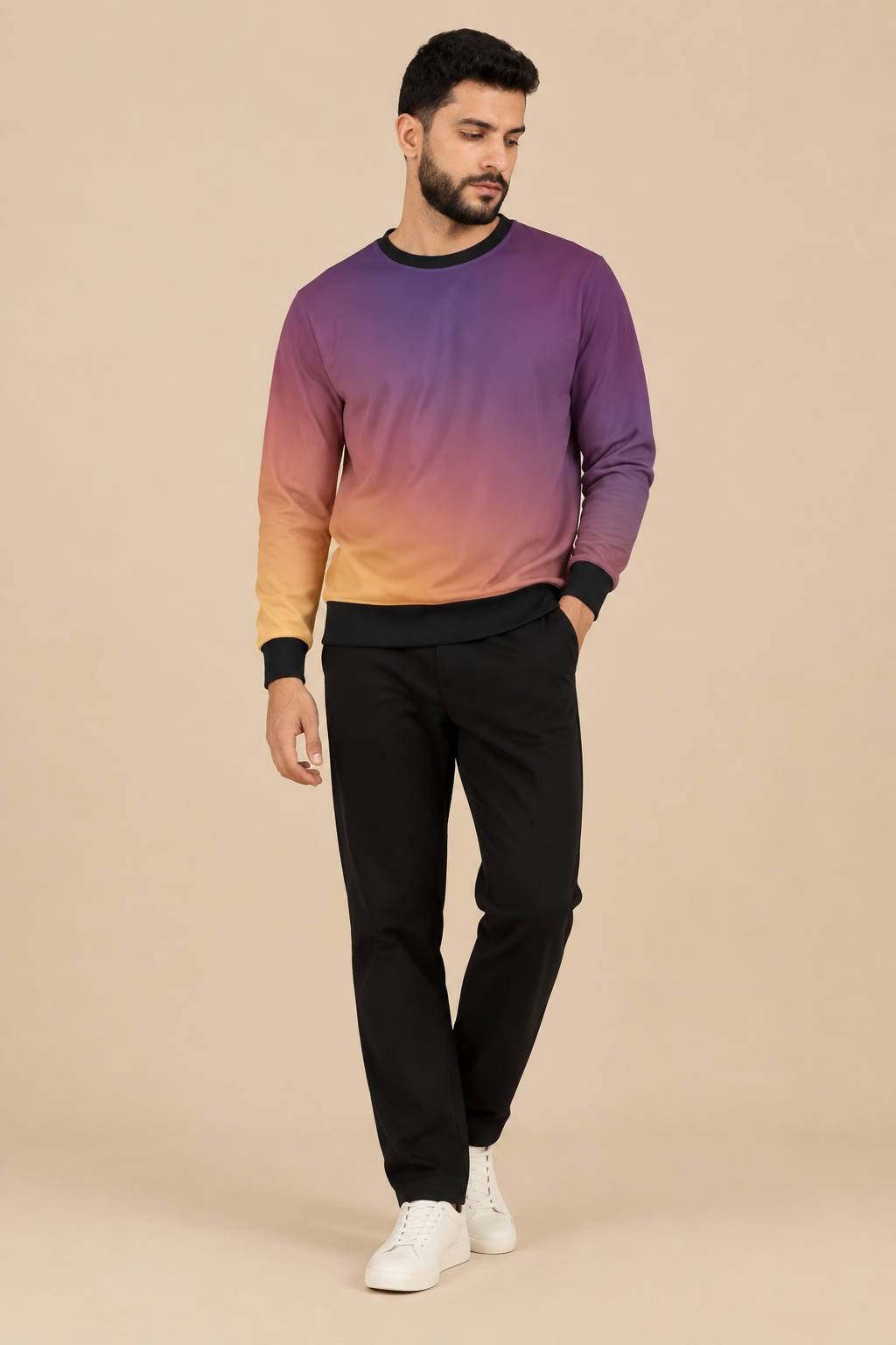 Snuggle Spot Grey Magenta Red Unisex Sweatshirt