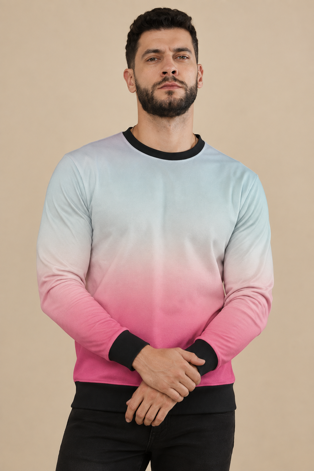 Snuggle Spot Crimson Grey Azure Unisex Sweatshirt