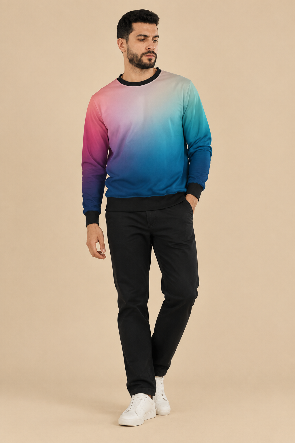 Snuggle Spot Grey Orange Unisex Sweatshirt