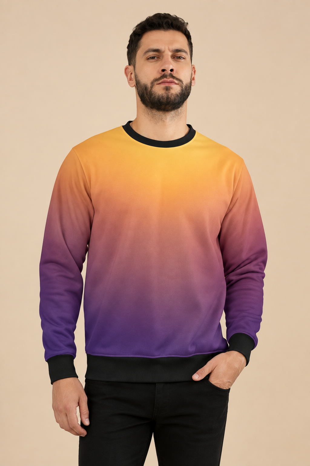 Snuggle Spot Dark Purple Pink Unisex Sweatshirt