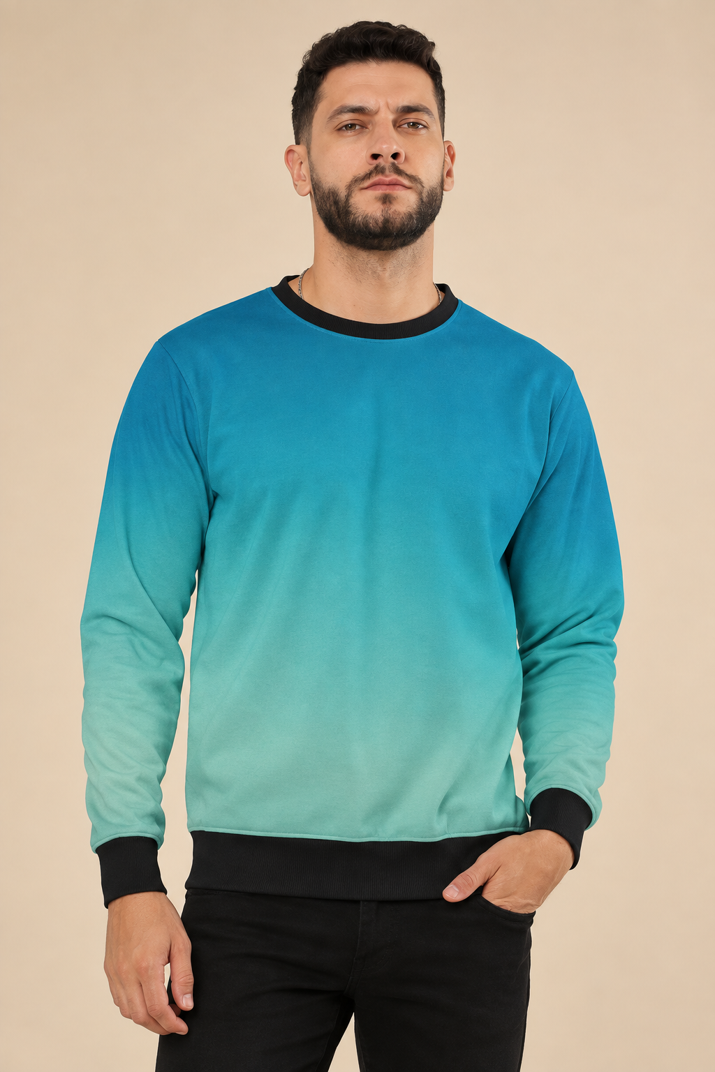 Snuggle Spot Azure Blue Unisex Sweatshirt