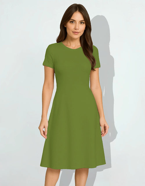 Dark Olive Green Casual One Piece Dress Knee Length for Women – Snuggle Spot Dark Olive Green Casual One Piece Dress Knee Length for Women – Snuggle Spot
