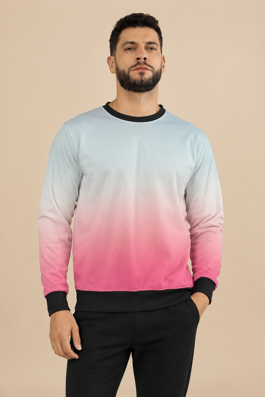 Snuggle Spot Crimson Grey Azure Unisex Sweatshirt