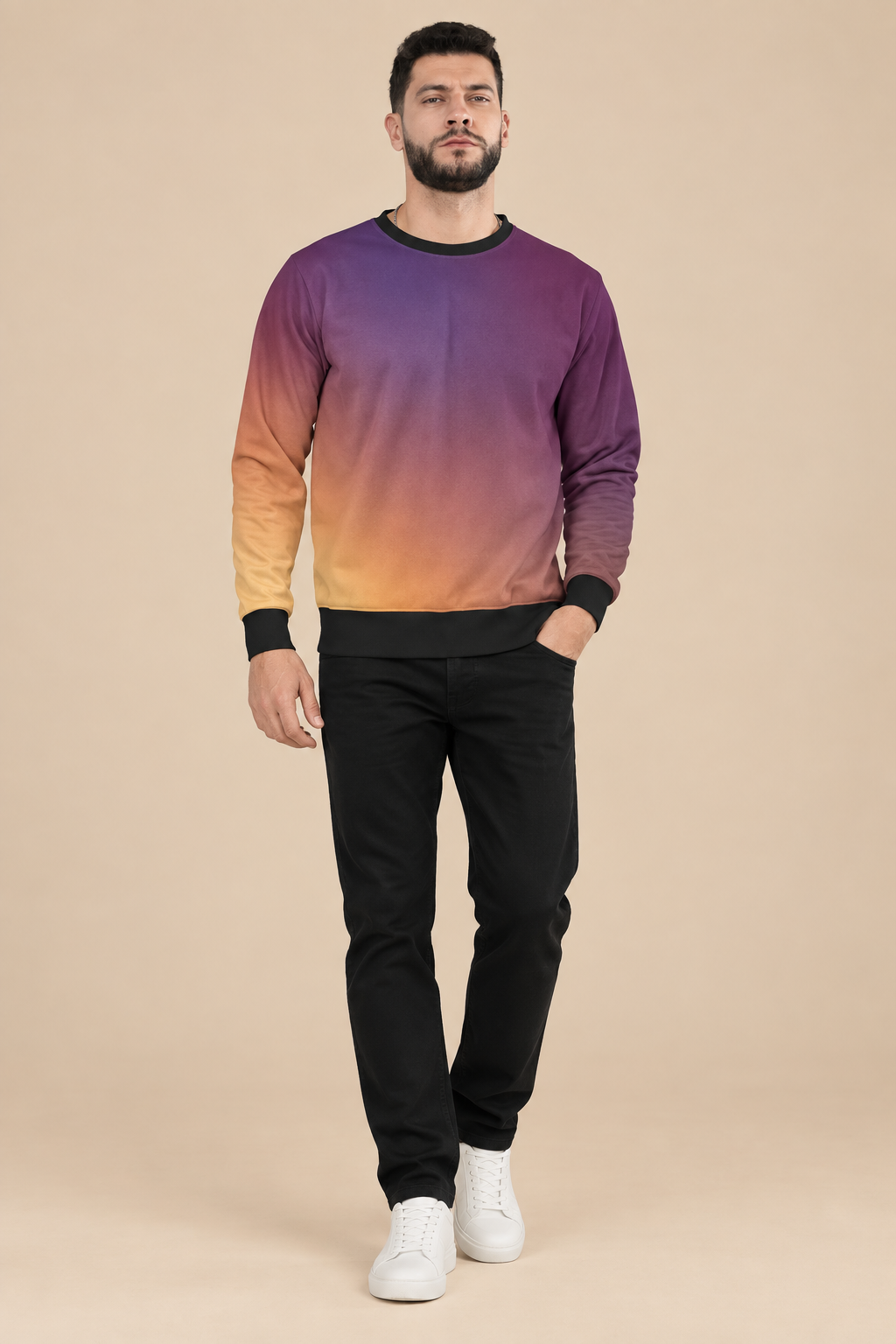 Snuggle Spot Grey Magenta Red Unisex Sweatshirt