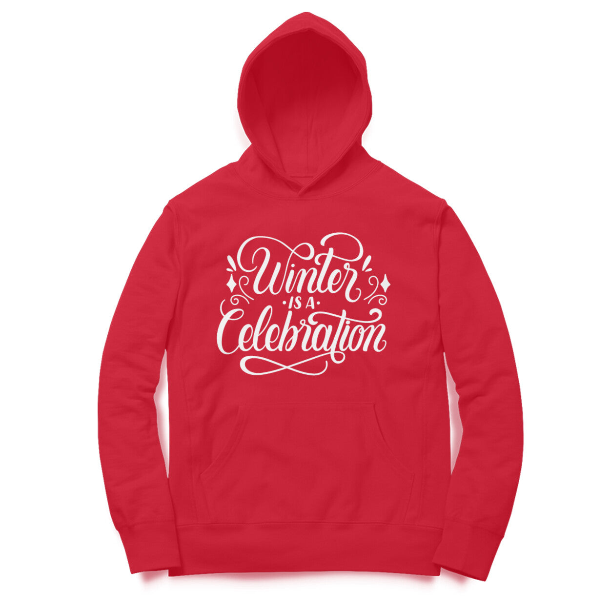 Winter is a celebration Darker Shade Hoodie for Women