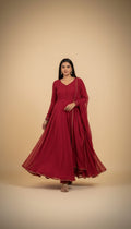 Snuggle Spot Organza Kurti With Dupatta