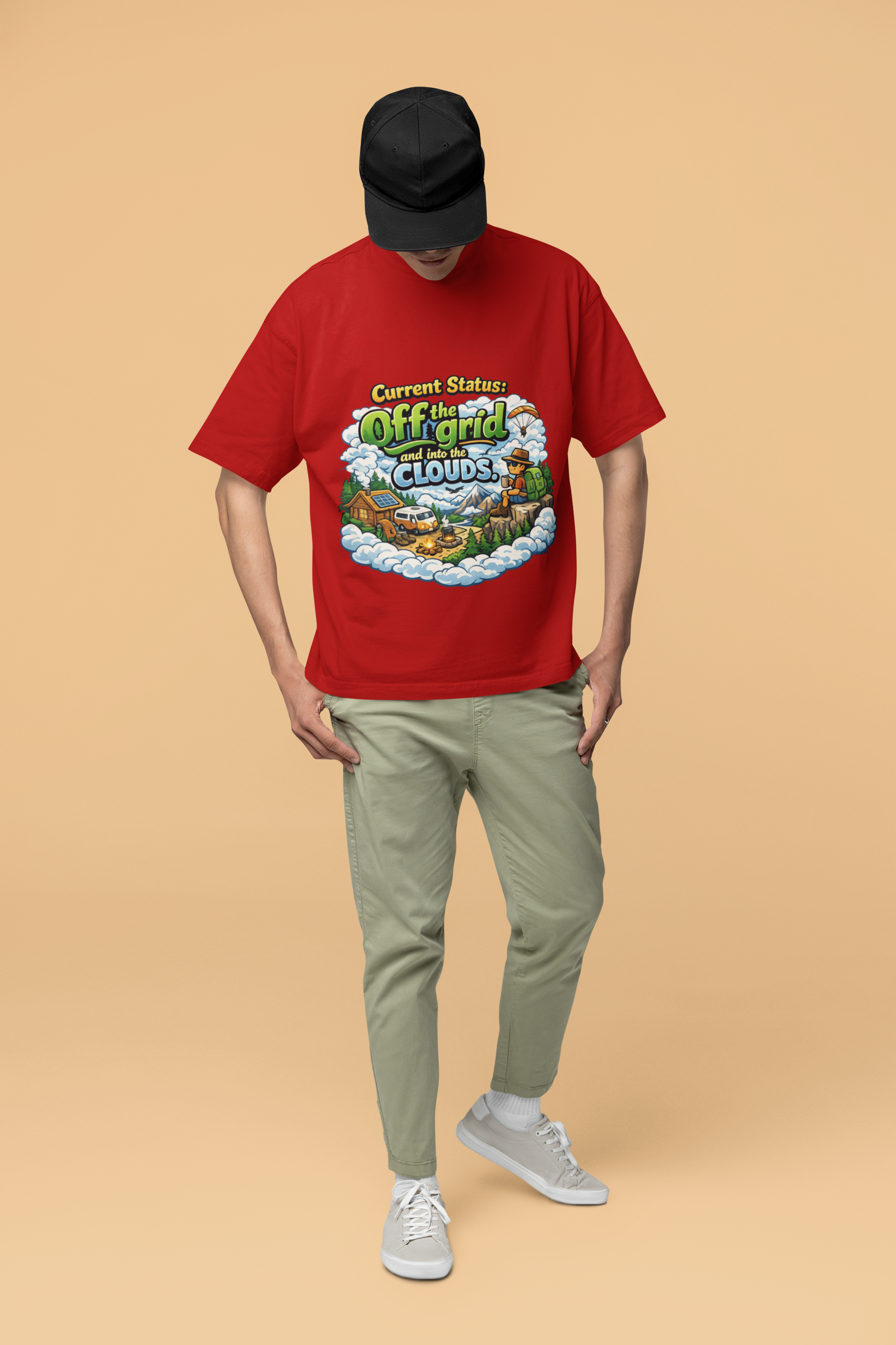 Snuggle Spot Raindrops And Good Vibes Only Mixed Share Unisex Oversized T-Shirt