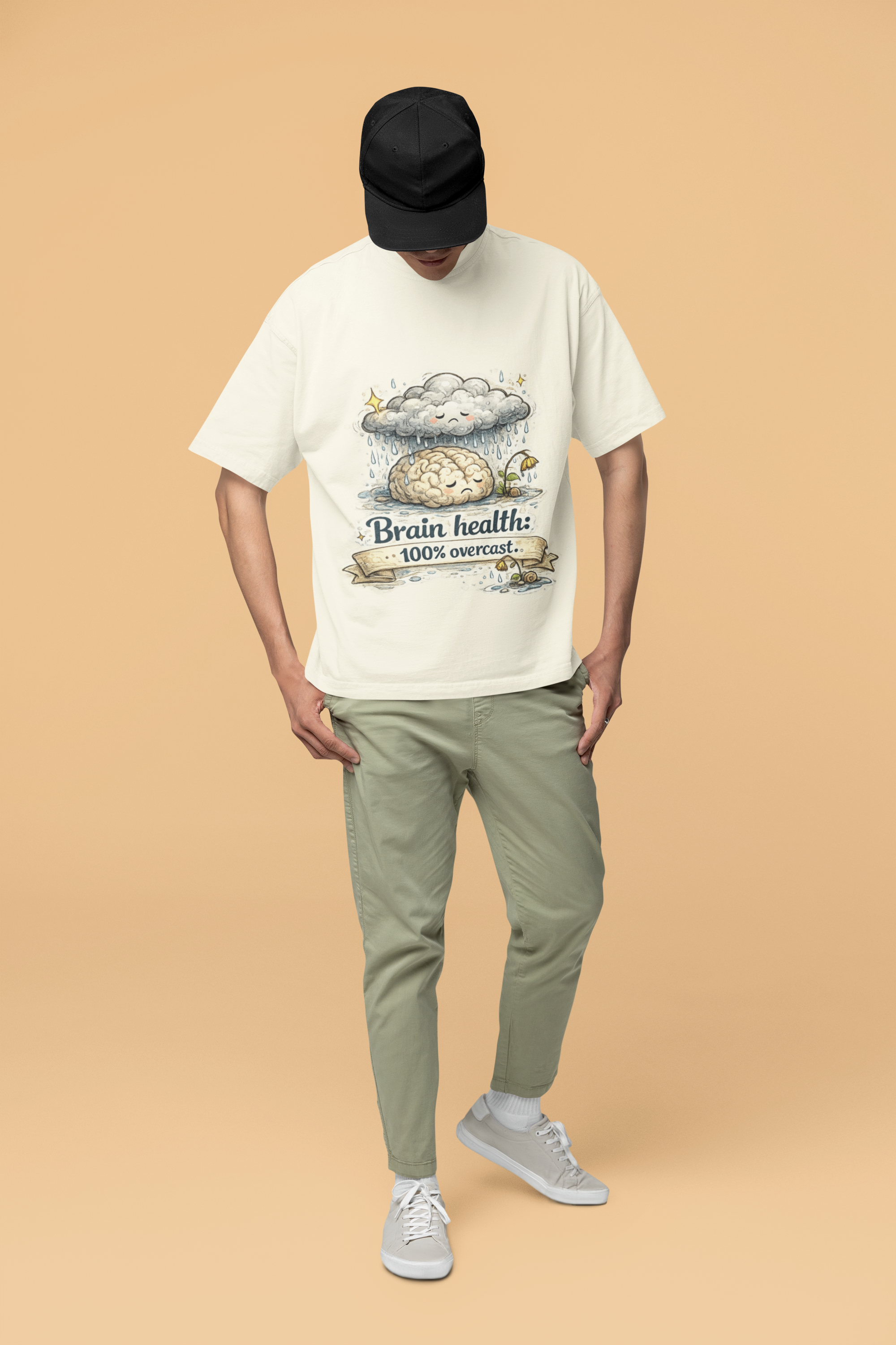 Snuggle Spot Brain Health Mixed Shade Unisex Terry Oversized T-Shirt