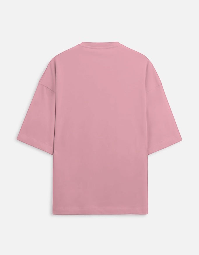 Snuggle Spot unisex oversized t-shirt in dusty pink, crafted from premium heavyweight terry-knit cotton blend.